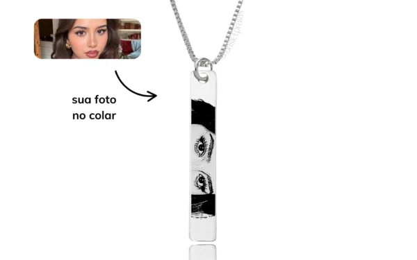Colar com Foto de Olhar é uma tendência para semijoia
