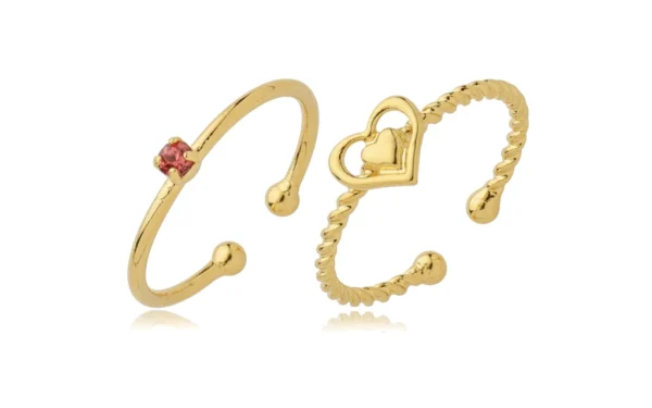 Anel Solitário Barato : Veja 6 lindos modelos Banhados a Ouro 18k