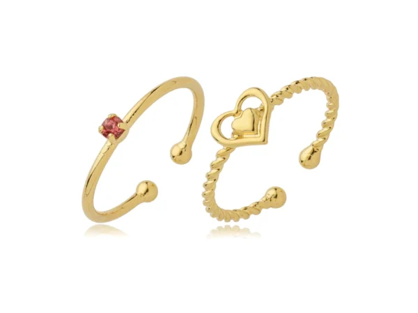 Anel Solitário Barato : Veja 6 lindos modelos Banhados a Ouro 18k