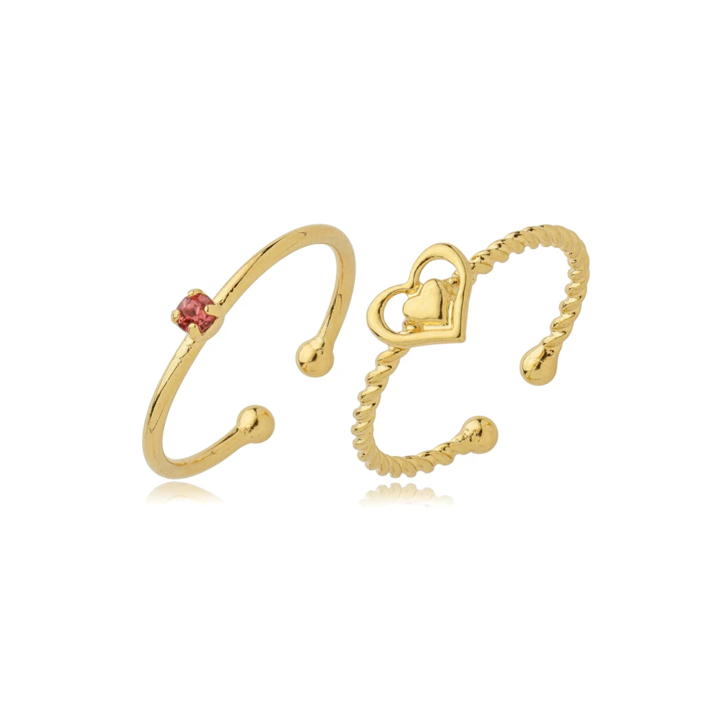 Anel Solitário Barato : Veja 6 lindos modelos Banhados a Ouro 18k