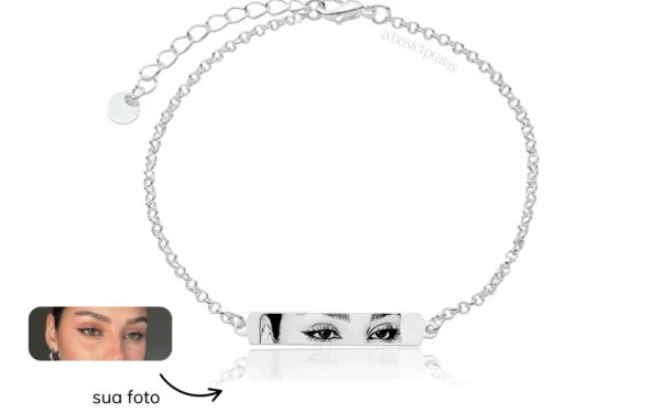 Pulseira Olhar Personalizada com Foto : esta semijoia é tendência