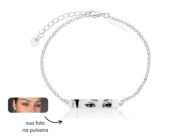 Pulseira Olhar Personalizada com Foto : esta semijoia é tendência