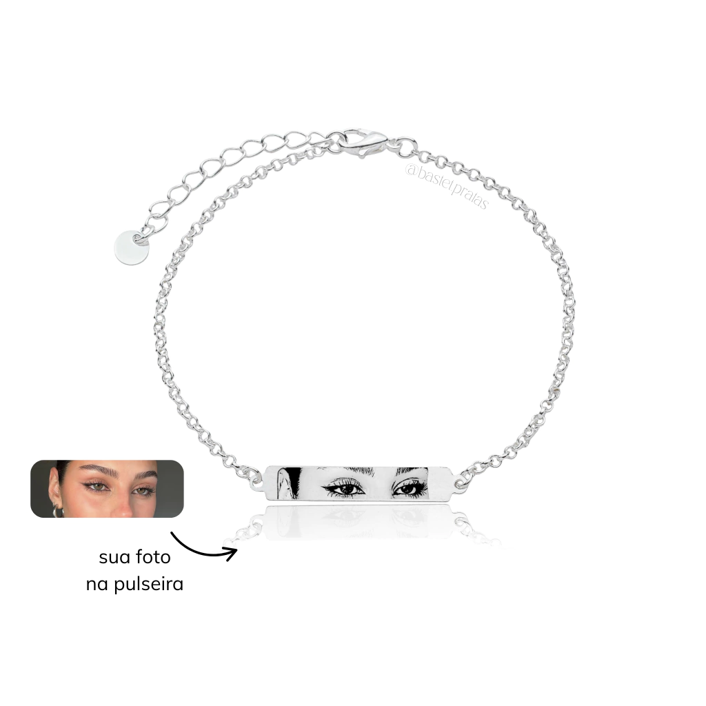 Pulseira Olhar Personalizada com Foto : esta semijoia é tendência