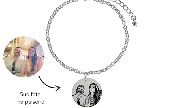 Pulseiras Banhadas a Prata 925 Personalizadas é na Bastet Pratas
