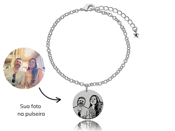 Pulseiras Banhadas a Prata 925 Personalizadas é na Bastet Pratas